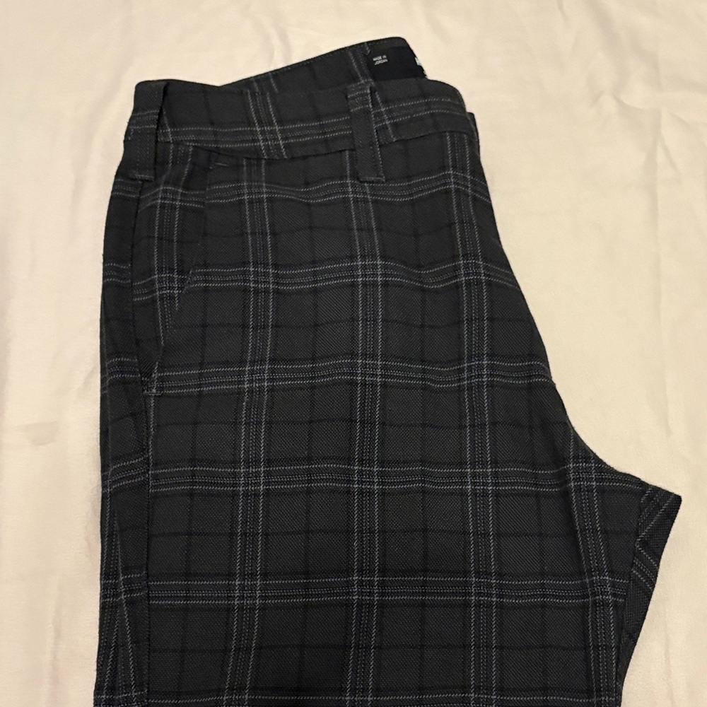 Hollister Black Plaid Slacks - Picture 6 of 8